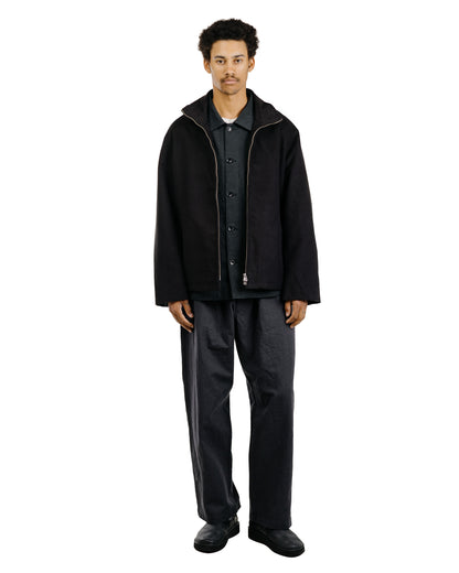 James Coward Circuit Jacket Black Cotton Silk Moleskin