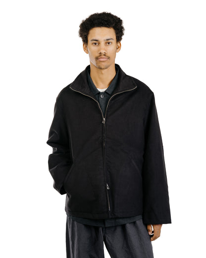 James Coward Circuit Jacket Black Cotton Silk Moleskin