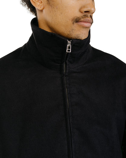 James Coward Circuit Jacket Black Cotton Silk Moleskin