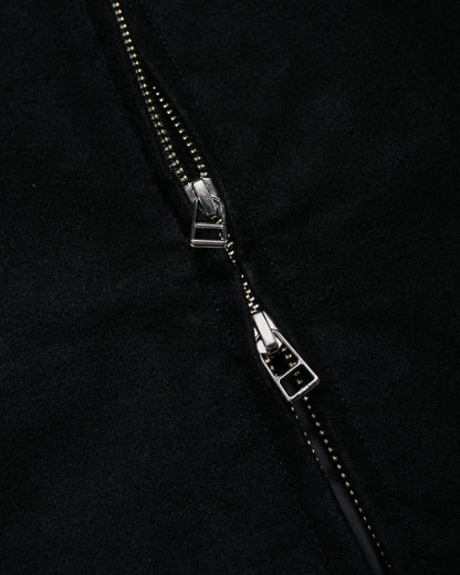 James Coward Circuit Jacket Black Cotton Silk Moleskin