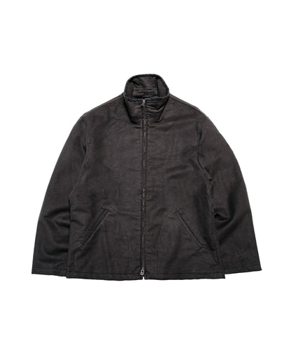 James Coward Circuit Jacket Charcoal Cotton Silk Moleskin