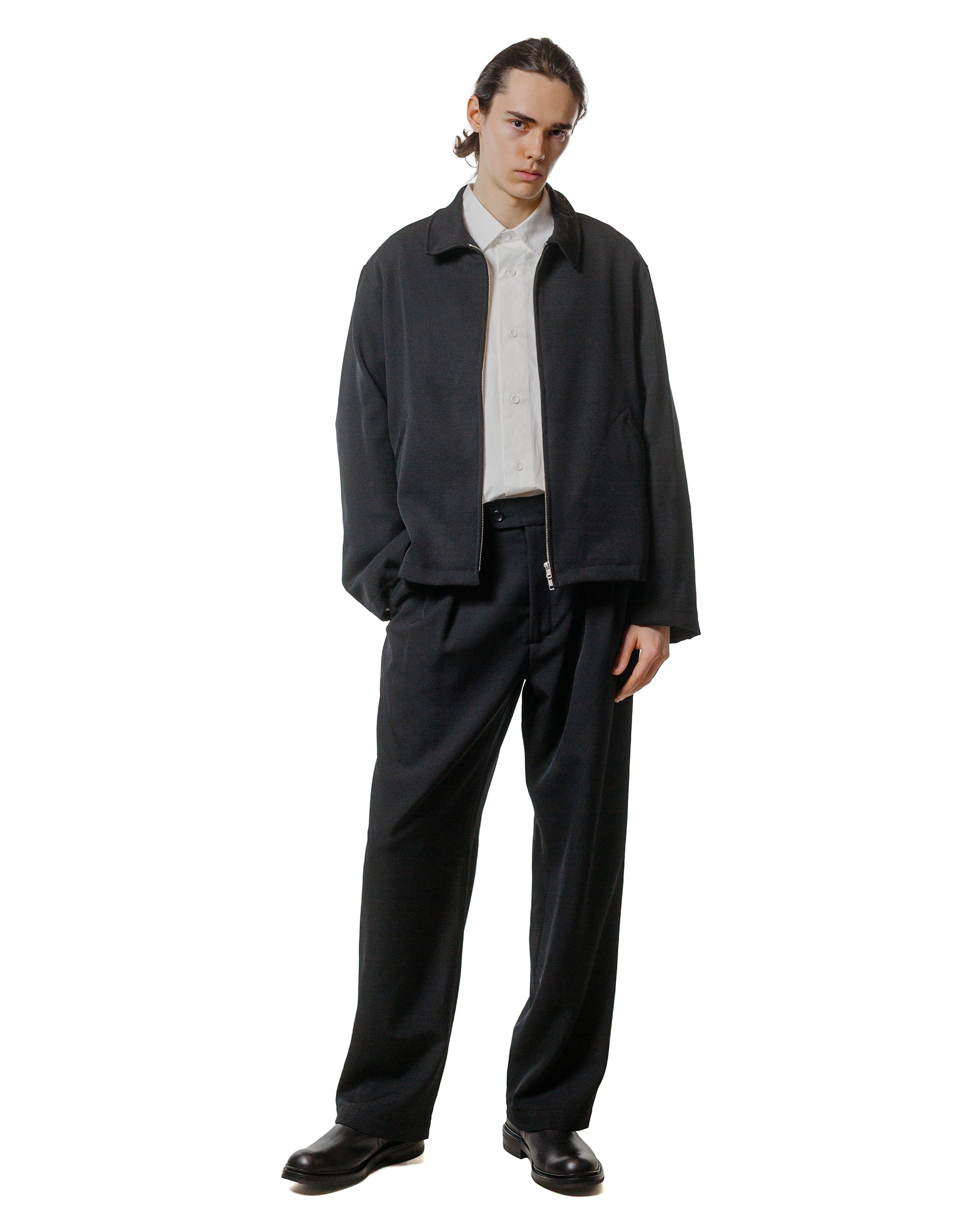 lost & found James Coward James Coward Mercado Trouser Black Wool Gabardine