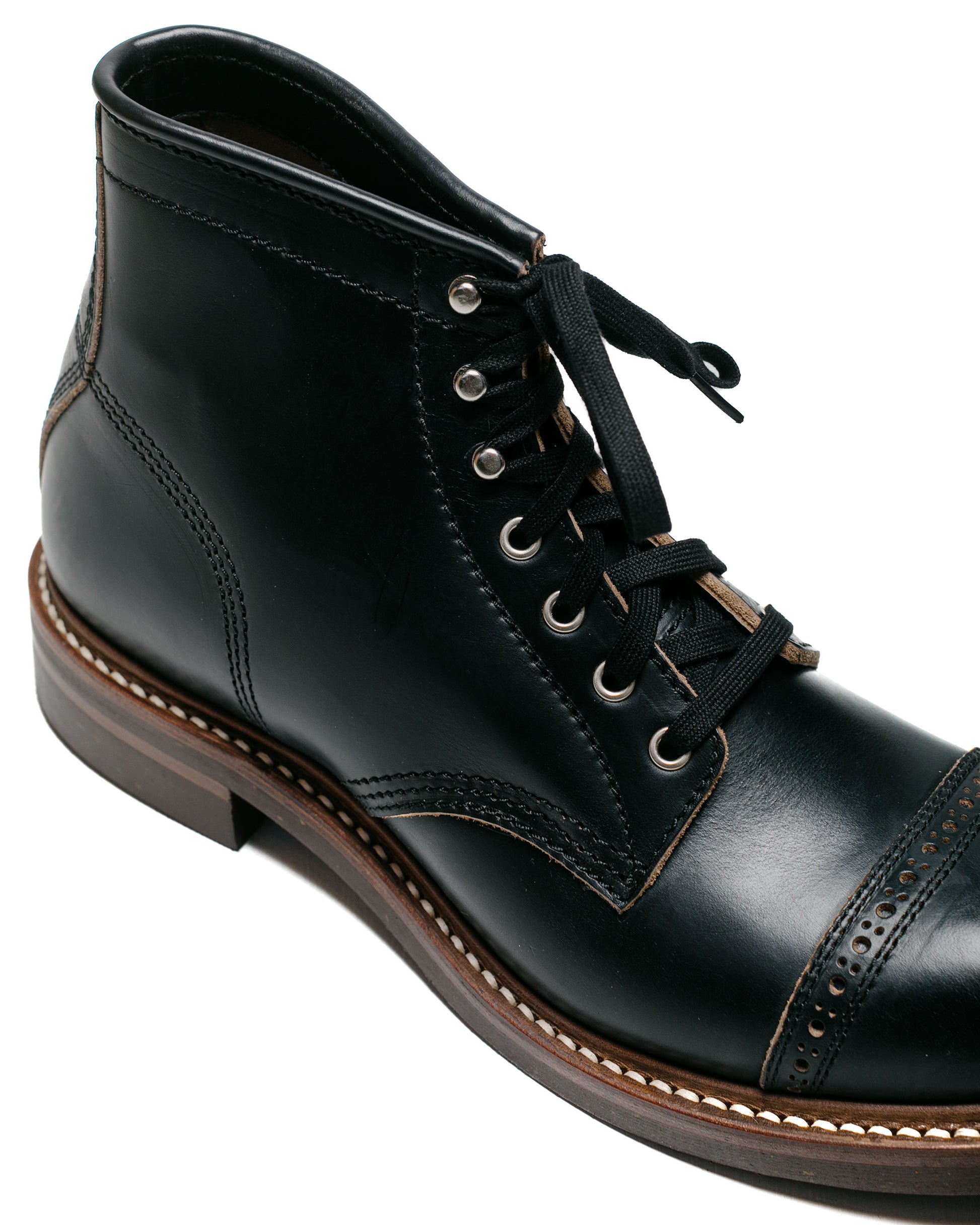 lost & found John Lofgren Bootmaker John Lofgren Bootmaker Combat Boots Horween Leather CXL Black