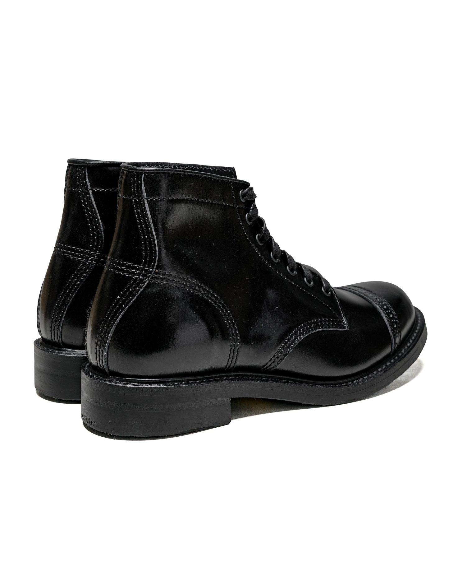 lost & found John Lofgren Bootmaker John Lofgren Bootmaker Combat Boots Shinki Hikaku Shell Cordovan Black Ops