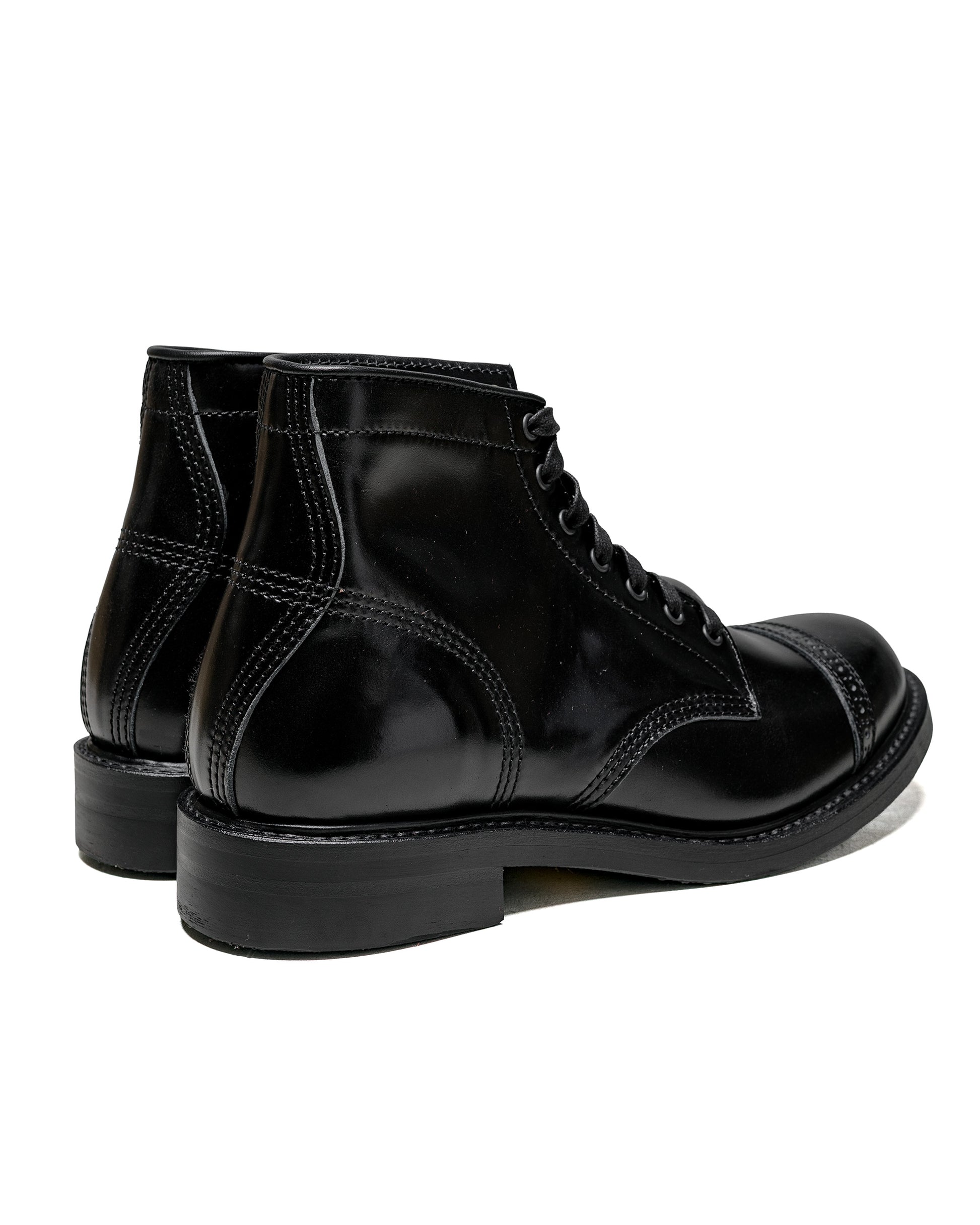 lost & found John Lofgren Bootmaker John Lofgren Bootmaker Combat Boots Shinki Hikaku Shell Cordovan Black Ops
