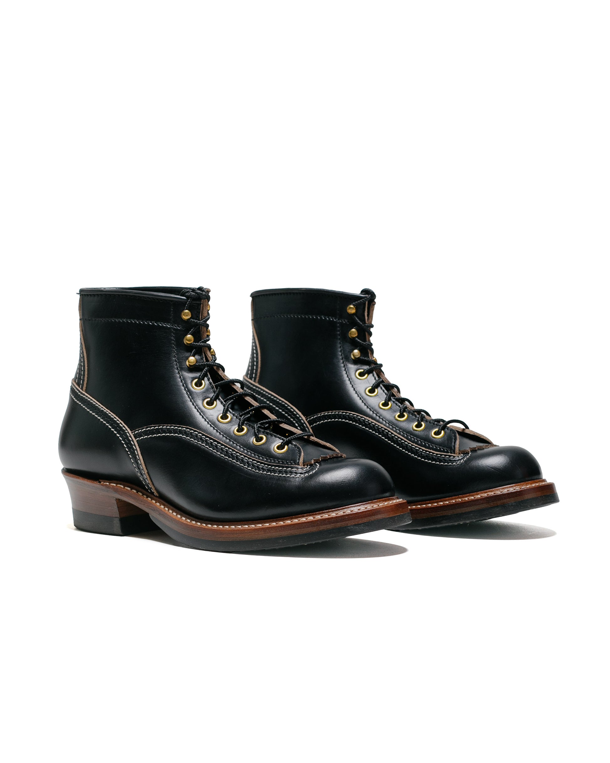 lost & found John Lofgren Bootmaker John Lofgren Bootmaker Donkey Puncher Boots Horween Leather CXL Black