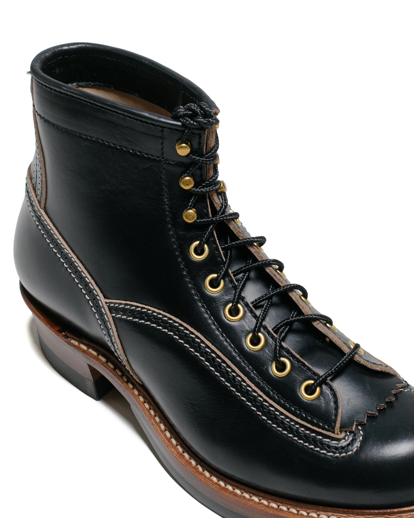 lost & found John Lofgren Bootmaker John Lofgren Bootmaker Donkey Puncher Boots Horween Leather CXL Black