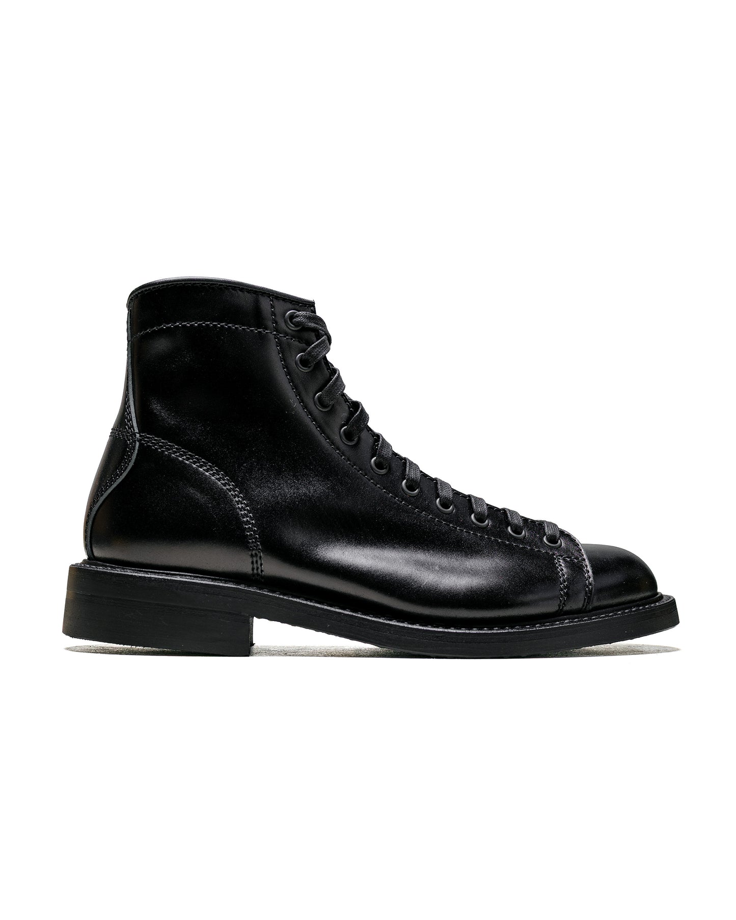 lost & found John Lofgren Bootmaker John Lofgren Bootmaker Monkey Boots Shinki Hikaku Shell Cordovan Black Ops