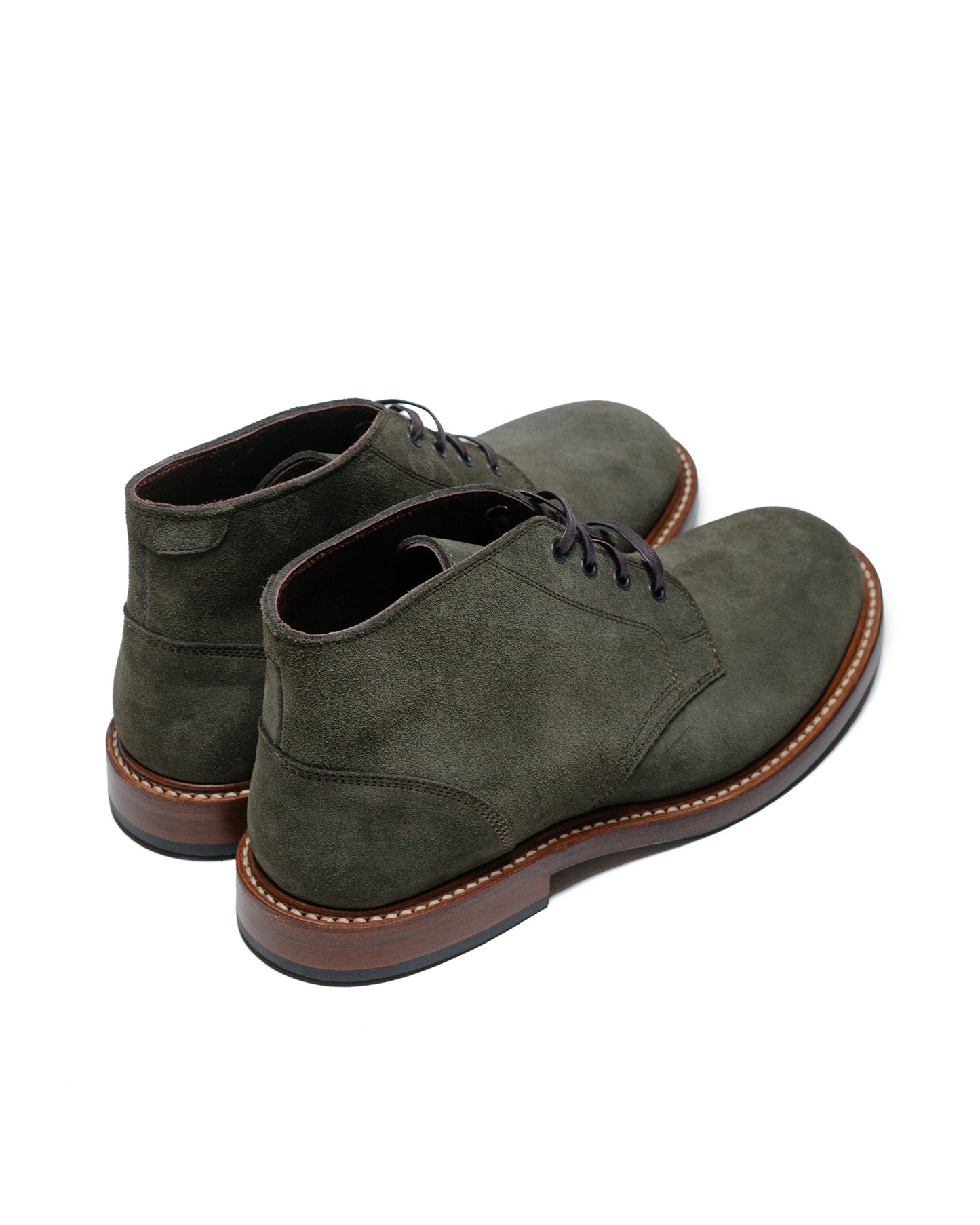 lost & found John Lofgren Bootmaker John Lofgren Bootmaker The Steadfast Chukka Boots Japanese Suede Olive