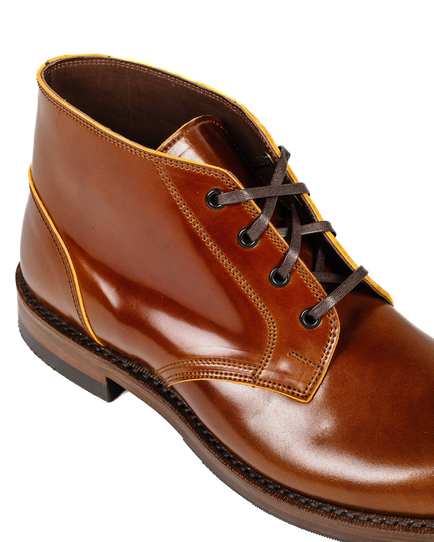 lost & found John Lofgren Bootmaker John Lofgren Bootmaker The Steadfast Chukka Boots Shinki Hikaku Shell Cordovan Cognac