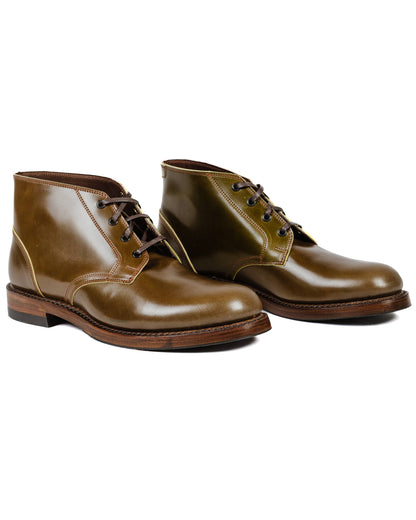 lost & found John Lofgren Bootmaker John Lofgren Bootmaker The Steadfast Chukka Boots Shinki Hikaku Shell Cordovan Olive