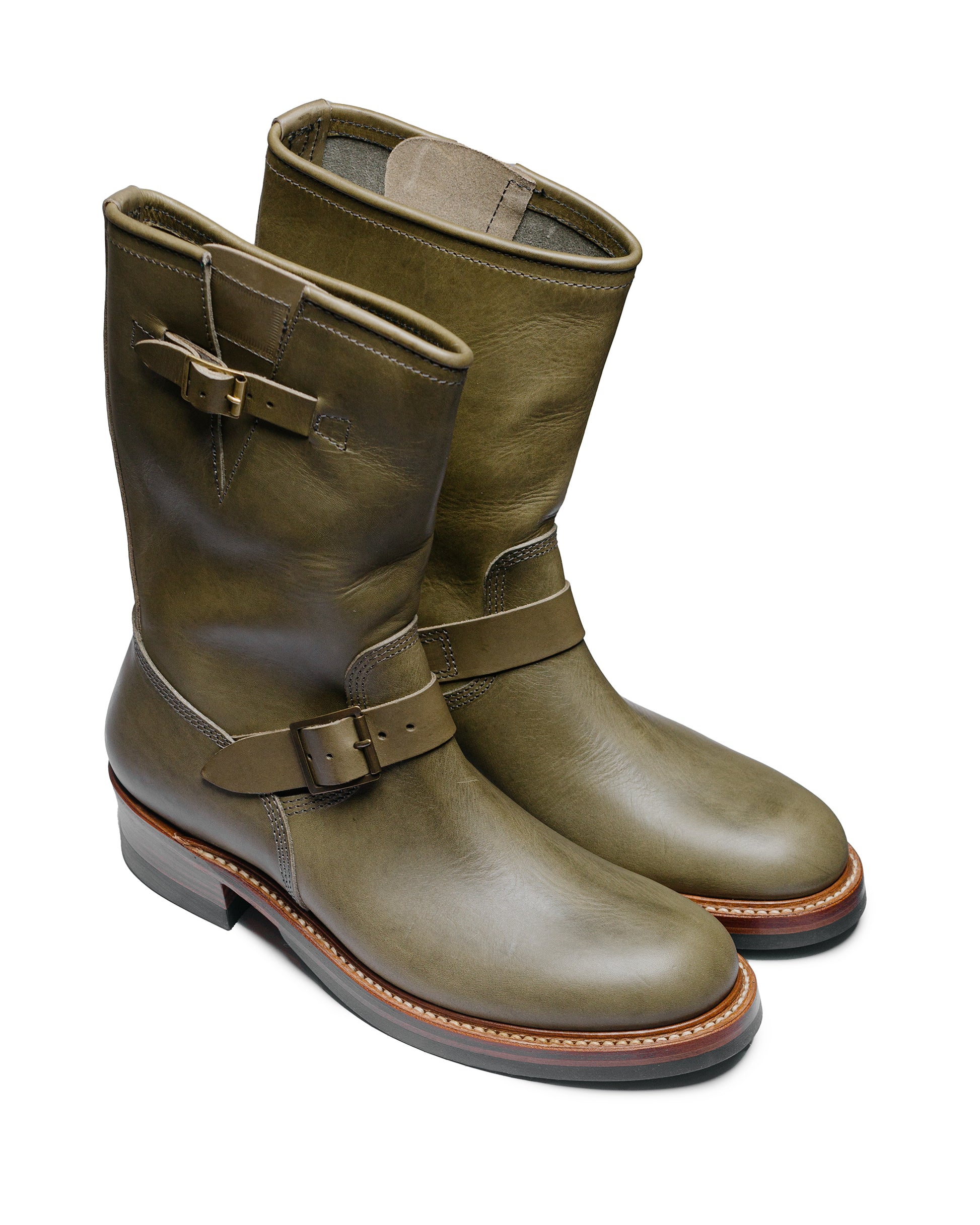 lost & found John Lofgren Bootmaker John Lofgren Bootmaker Wabash Engineer Boots Badalassi Carlo Leather Grigio
