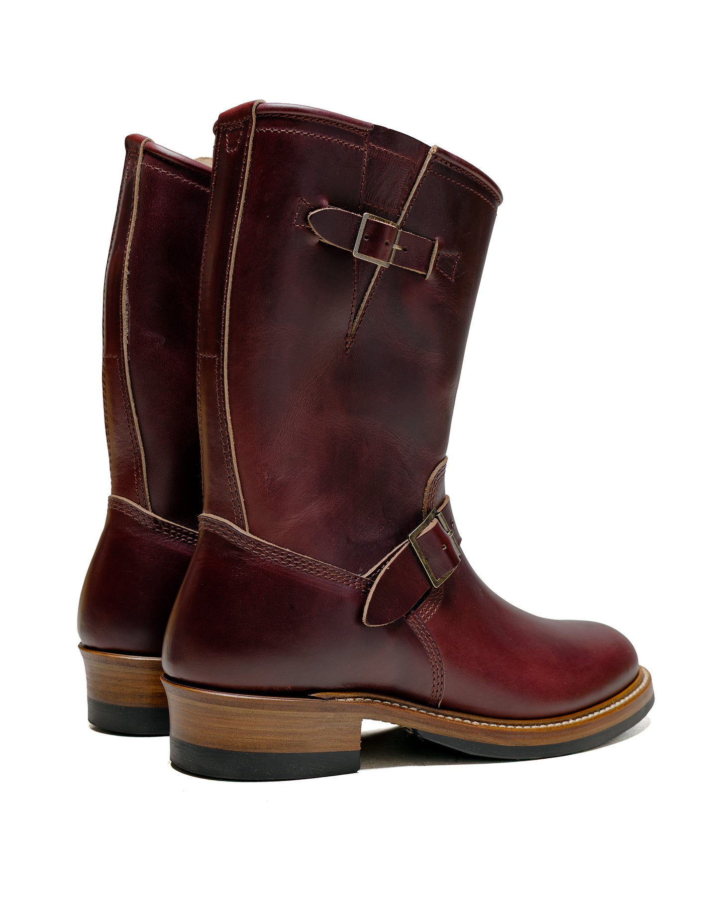 lost & found John Lofgren Bootmaker John Lofgren Bootmaker Wabash Engineer Boots Horween CXL Burgundy