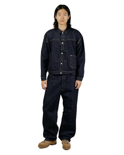 KAPTAIN SUNSHINE 5P Straight Denim Pants Indigo One Wash