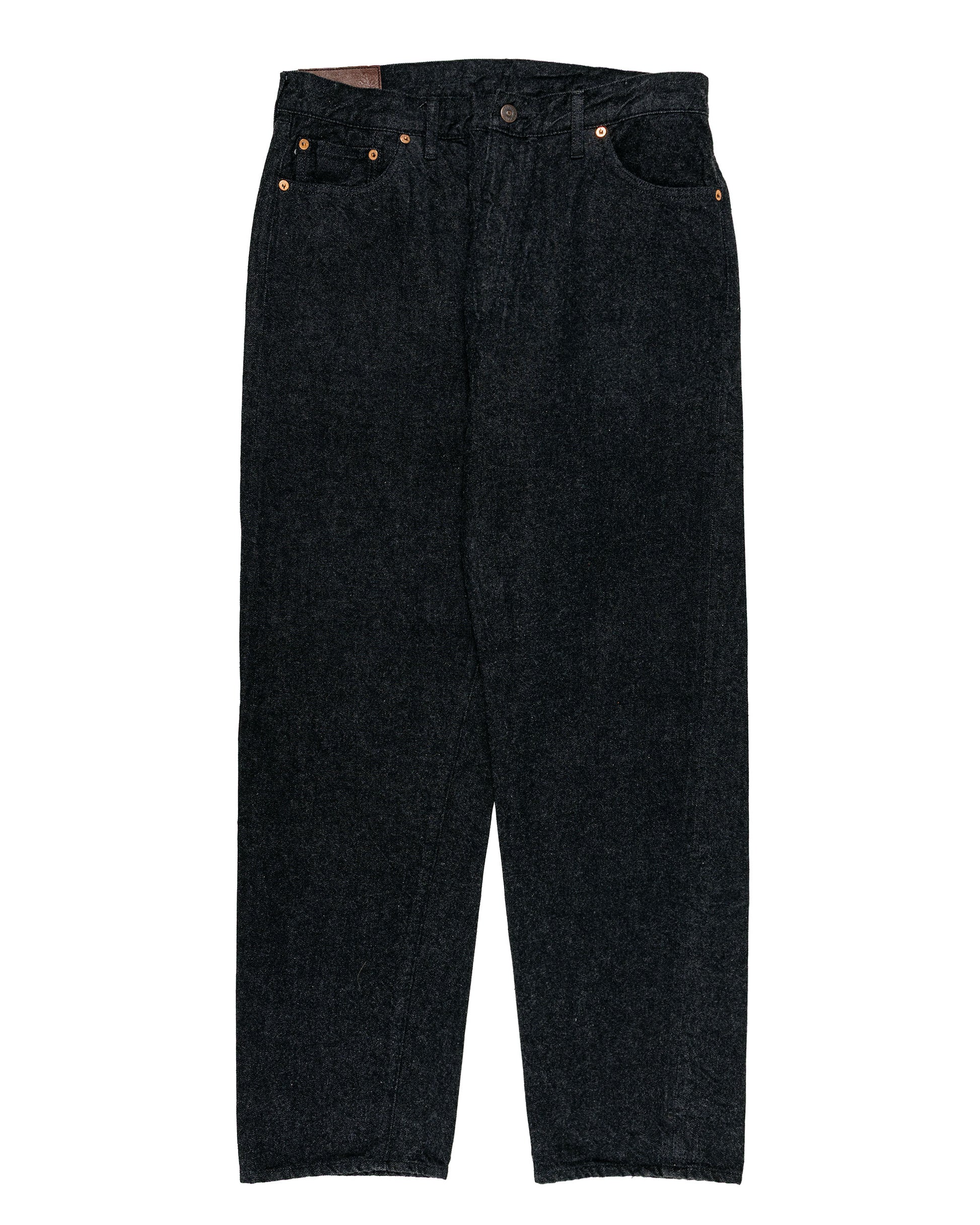 KAPTAIN SUNSHINE 5P Zipper Front Denim Pants Black One Wash