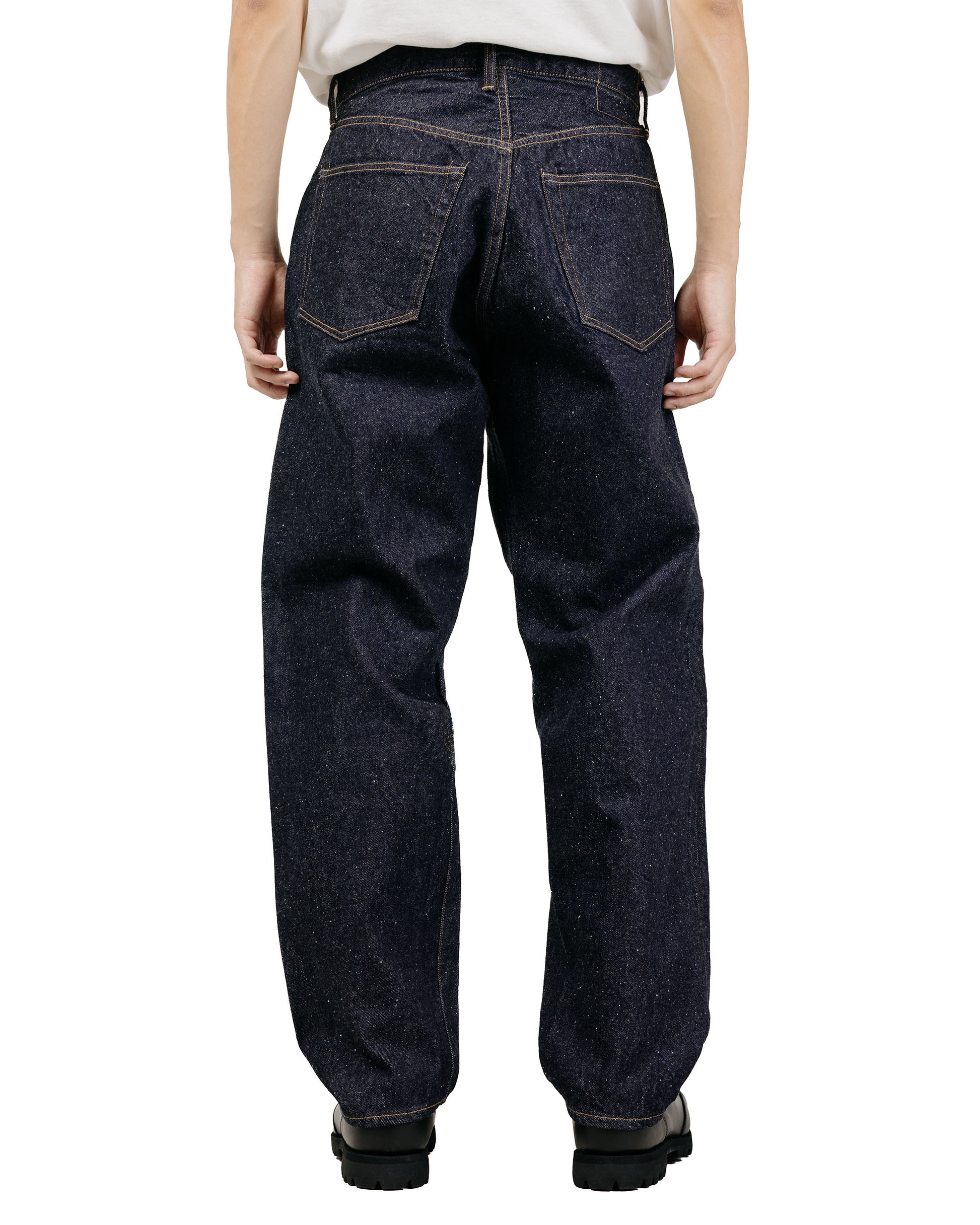 KAPTAIN SUNSHINE 5P Zipper Front Denim Pants Indigo One Wash