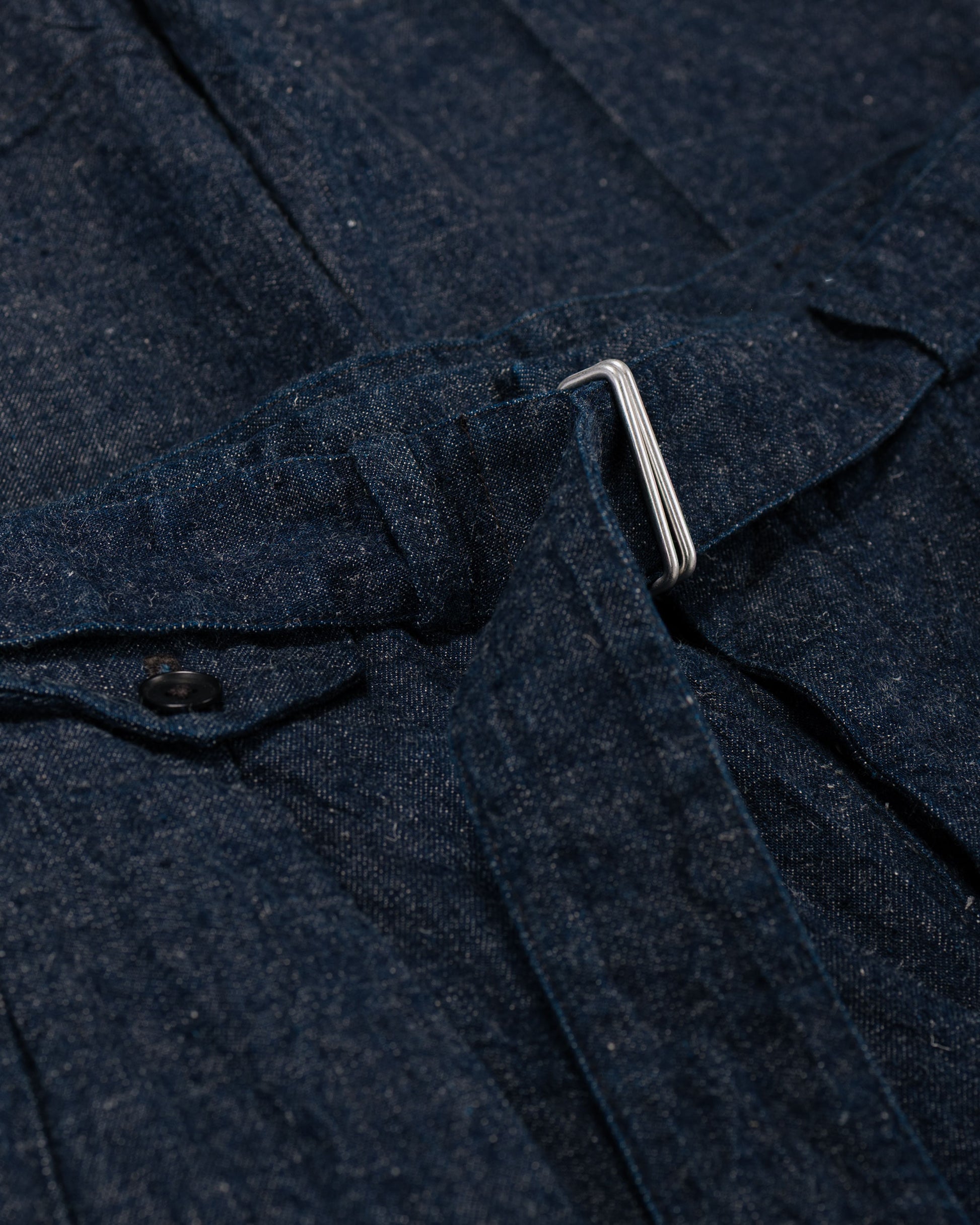 lost & found KAPTAIN SUNSHINE KAPTAIN SUNSHINE Cotton Linen Denim Riviera Trousers Indigo