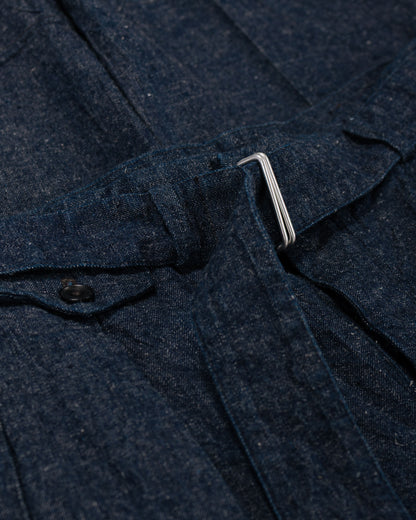 lost & found KAPTAIN SUNSHINE KAPTAIN SUNSHINE Cotton Linen Denim Riviera Trousers Indigo