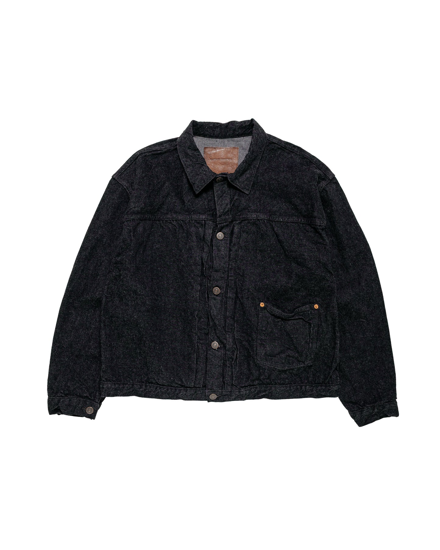 KAPTAIN SUNSHINE Denim Tracker 1P Jacket Black One Wash