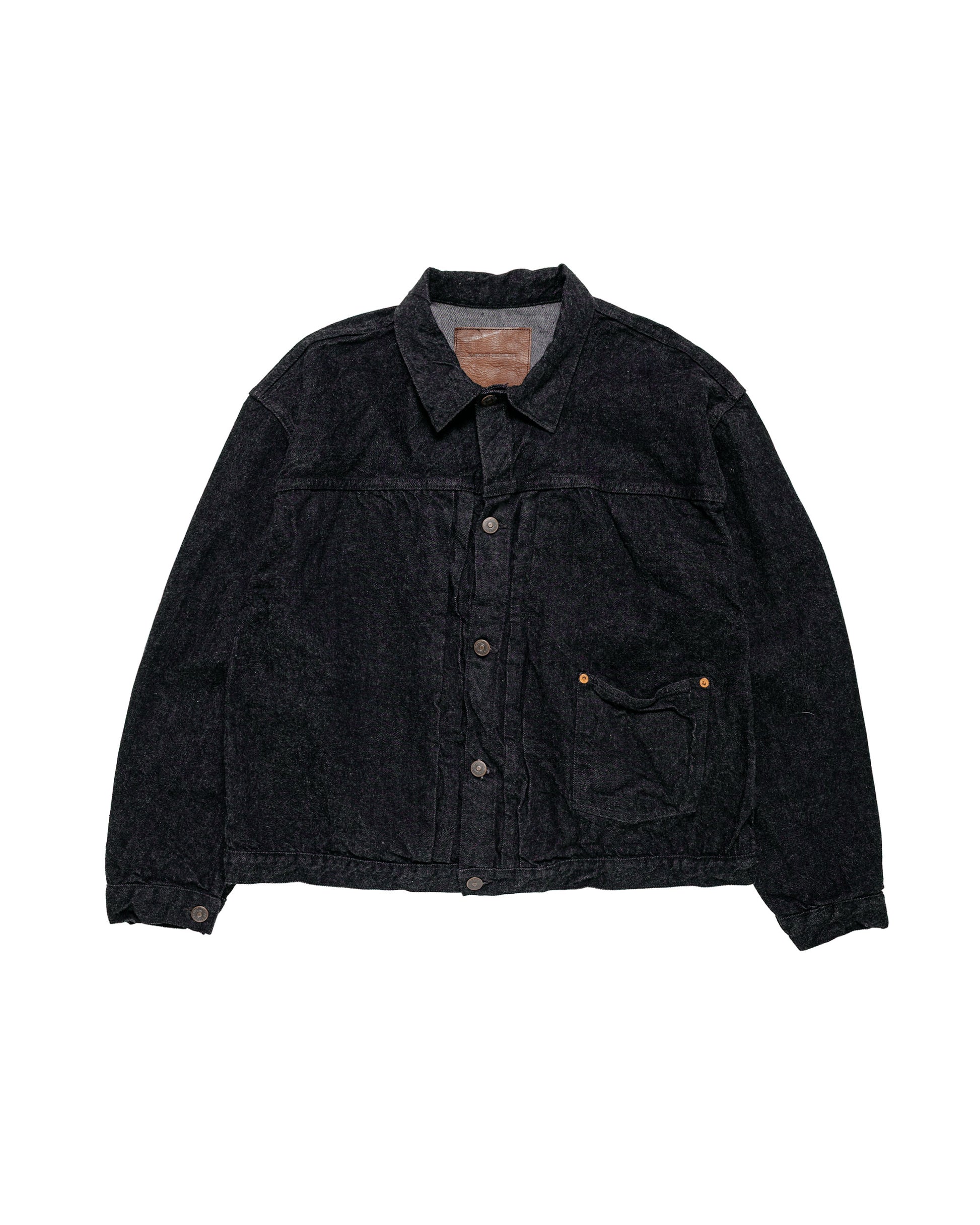 KAPTAIN SUNSHINE Denim Tracker 1P Jacket Black One Wash