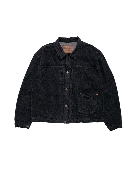 KAPTAIN SUNSHINE Denim Tracker 1P Jacket Black One Wash