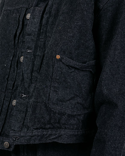 KAPTAIN SUNSHINE Denim Tracker 1P Jacket Black One Wash