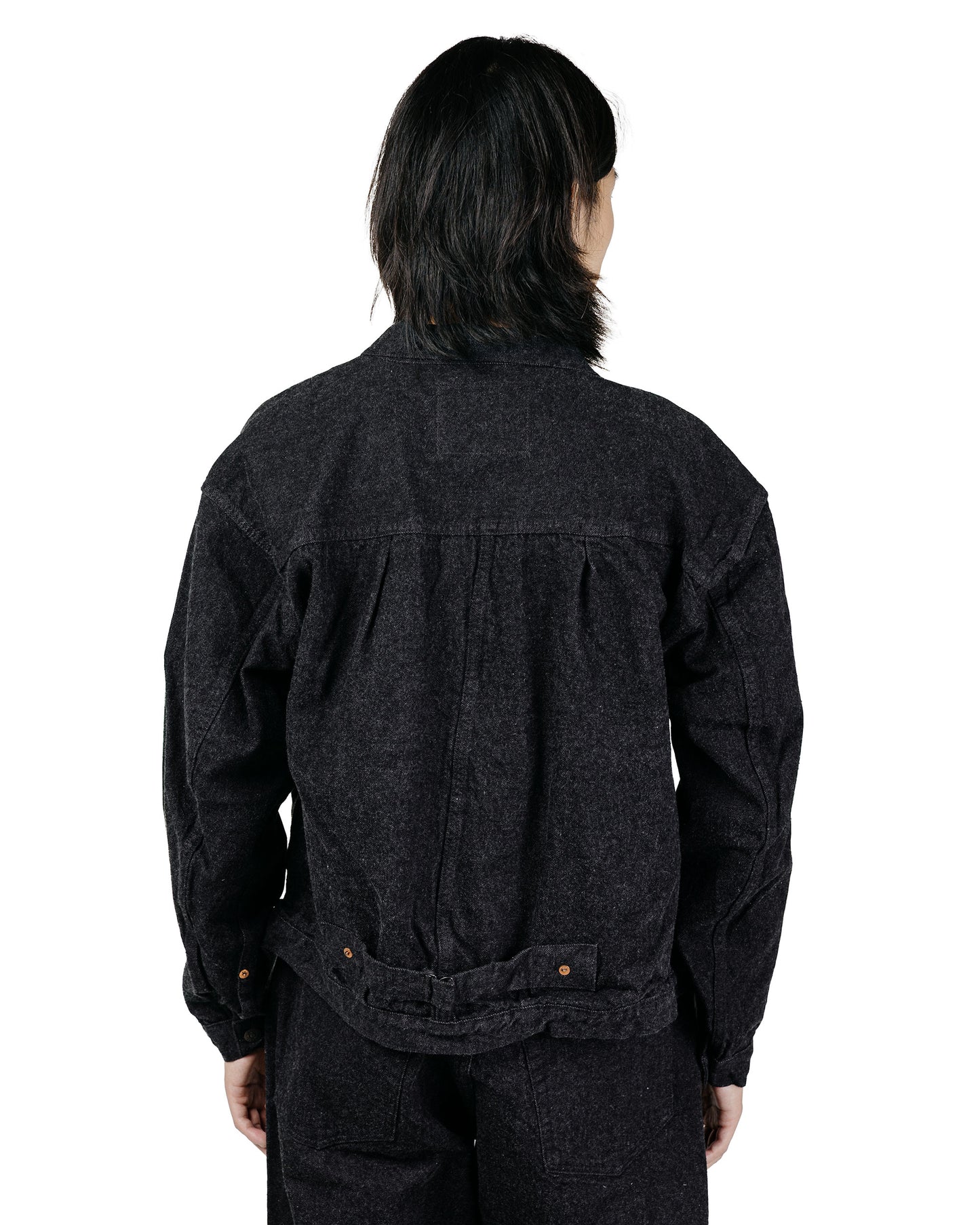 KAPTAIN SUNSHINE Denim Tracker 1P Jacket Black One Wash