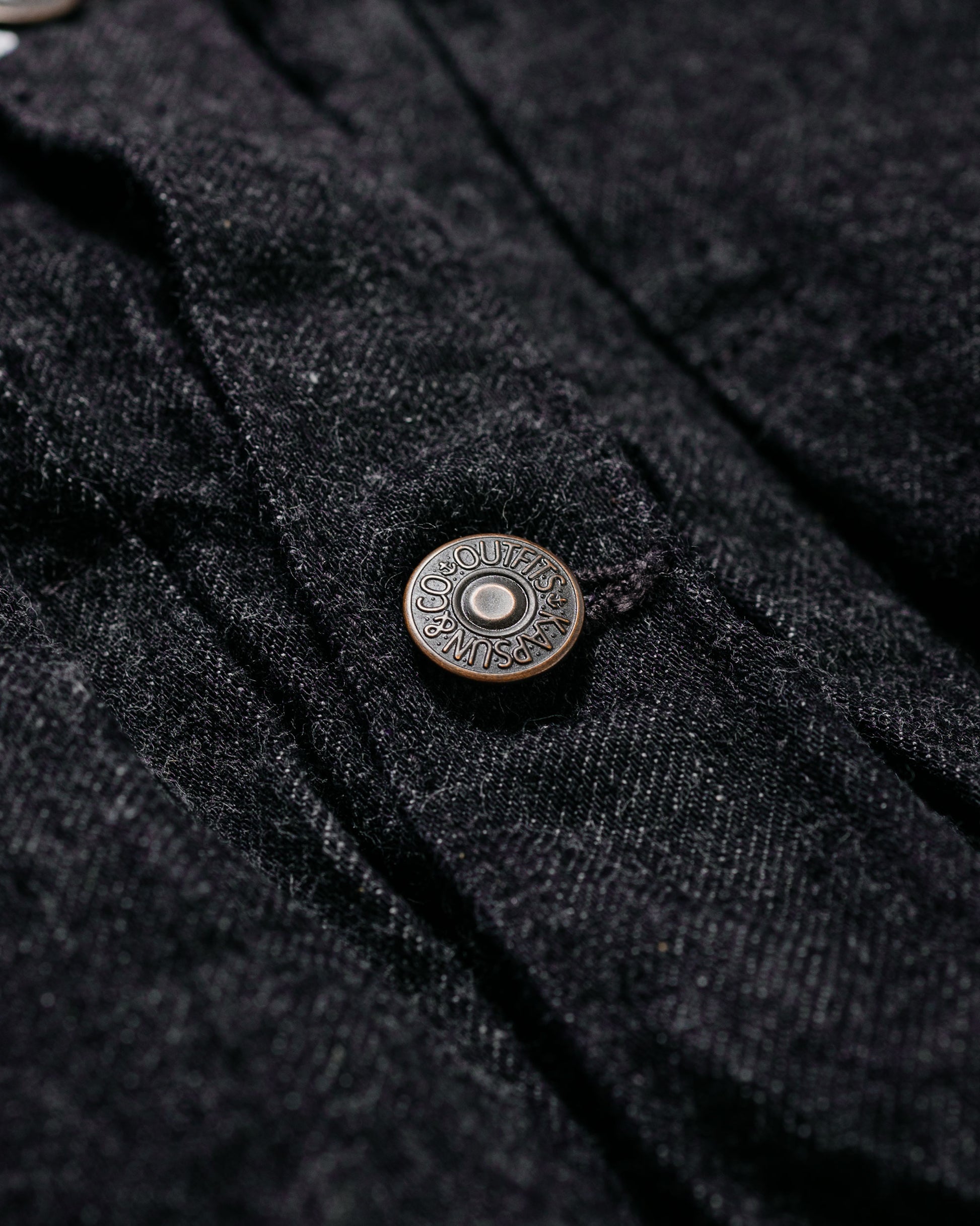 KAPTAIN SUNSHINE Denim Tracker 1P Jacket Black One Wash