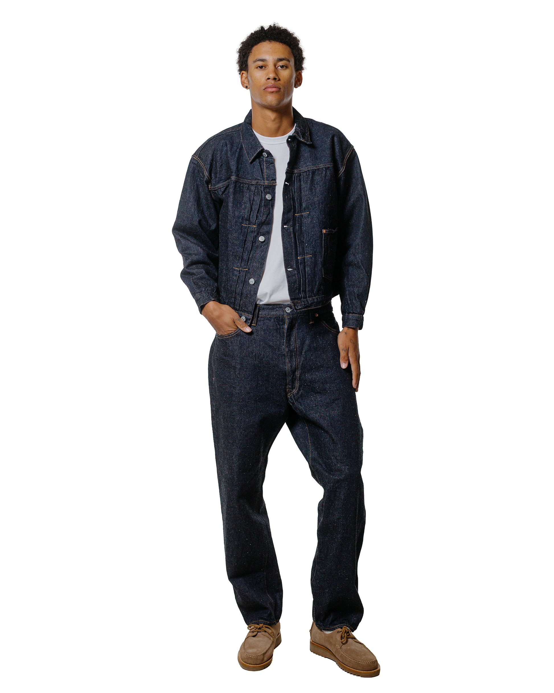 KAPTAIN SUNSHINE Denim Tracker 1P Jacket Indigo