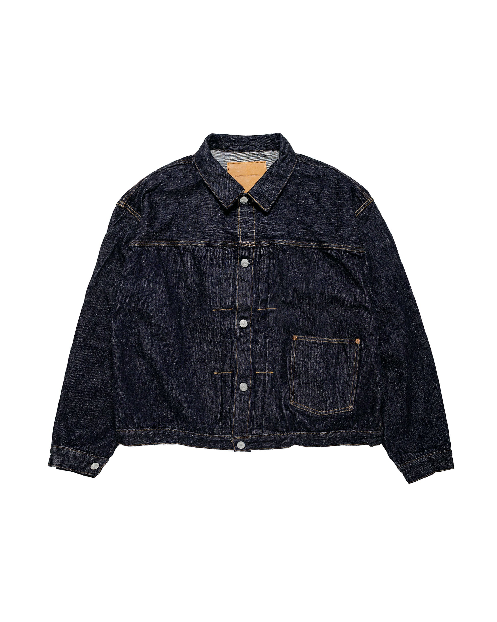 KAPTAIN SUNSHINE Denim Tracker 1P Jacket Indigo One Wash