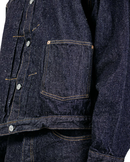 KAPTAIN SUNSHINE Denim Tracker 1P Jacket Indigo One Wash