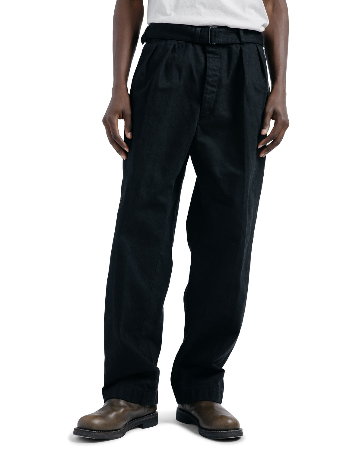 KAPTAIN SUNSHINE Dyed Denim Riviera Pants Black