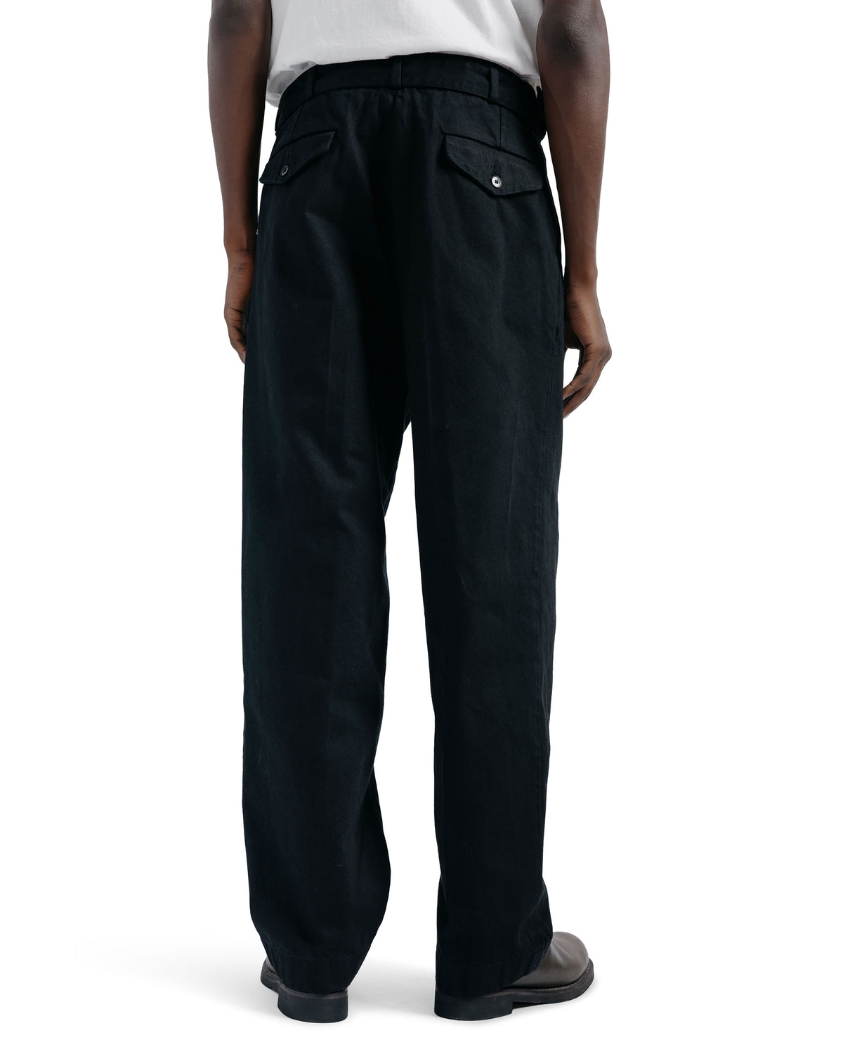 KAPTAIN SUNSHINE Dyed Denim Riviera Pants Black