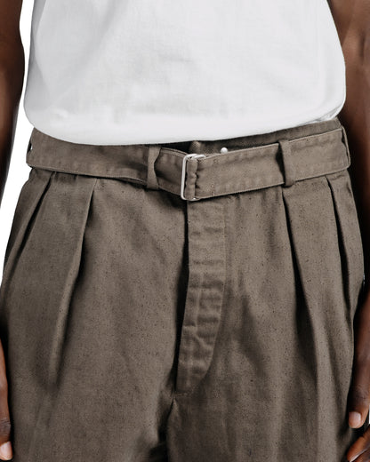 KAPTAIN SUNSHINE Dyed Denim Riviera Pants Cub Brown