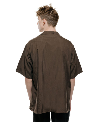 lost & found KAPTAIN SUNSHINE KAPTAIN SUNSHINE Silk Pullover SS Shirt Espresso