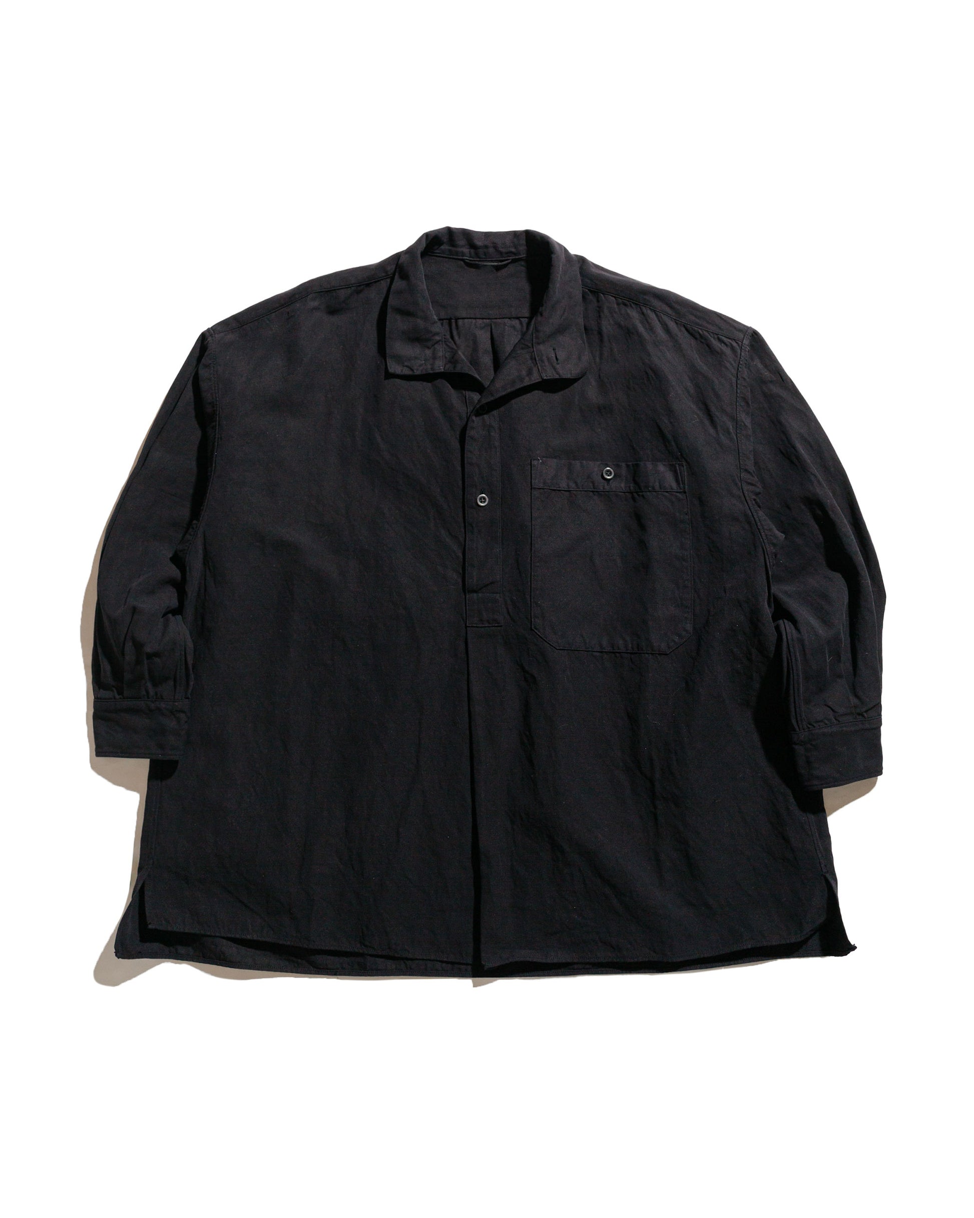 lost & found KAPTAIN SUNSHINE KAPTAIN SUNSHINE Standcollar Smock Ink Black