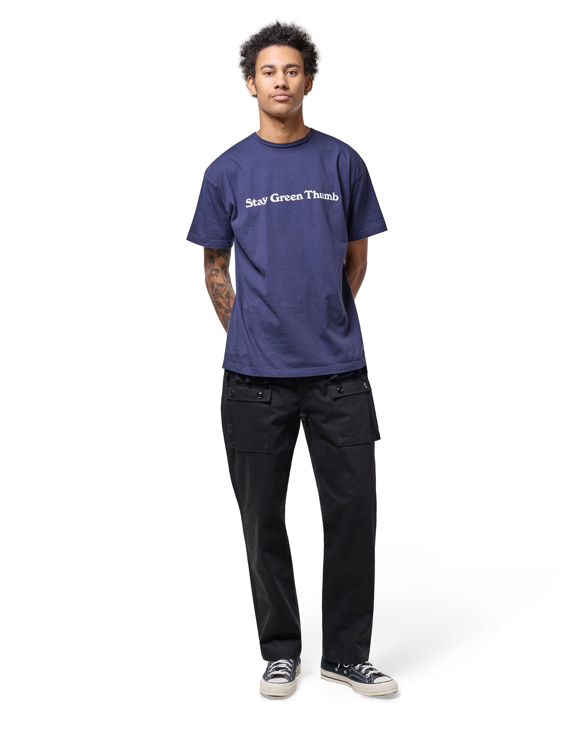 lost & found Sassafras Sassafras G.D.U. Pants Herringbone Twill Black