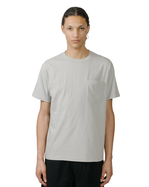 Lady White Co. Balta Pocket T-Shirt Post Grey model front