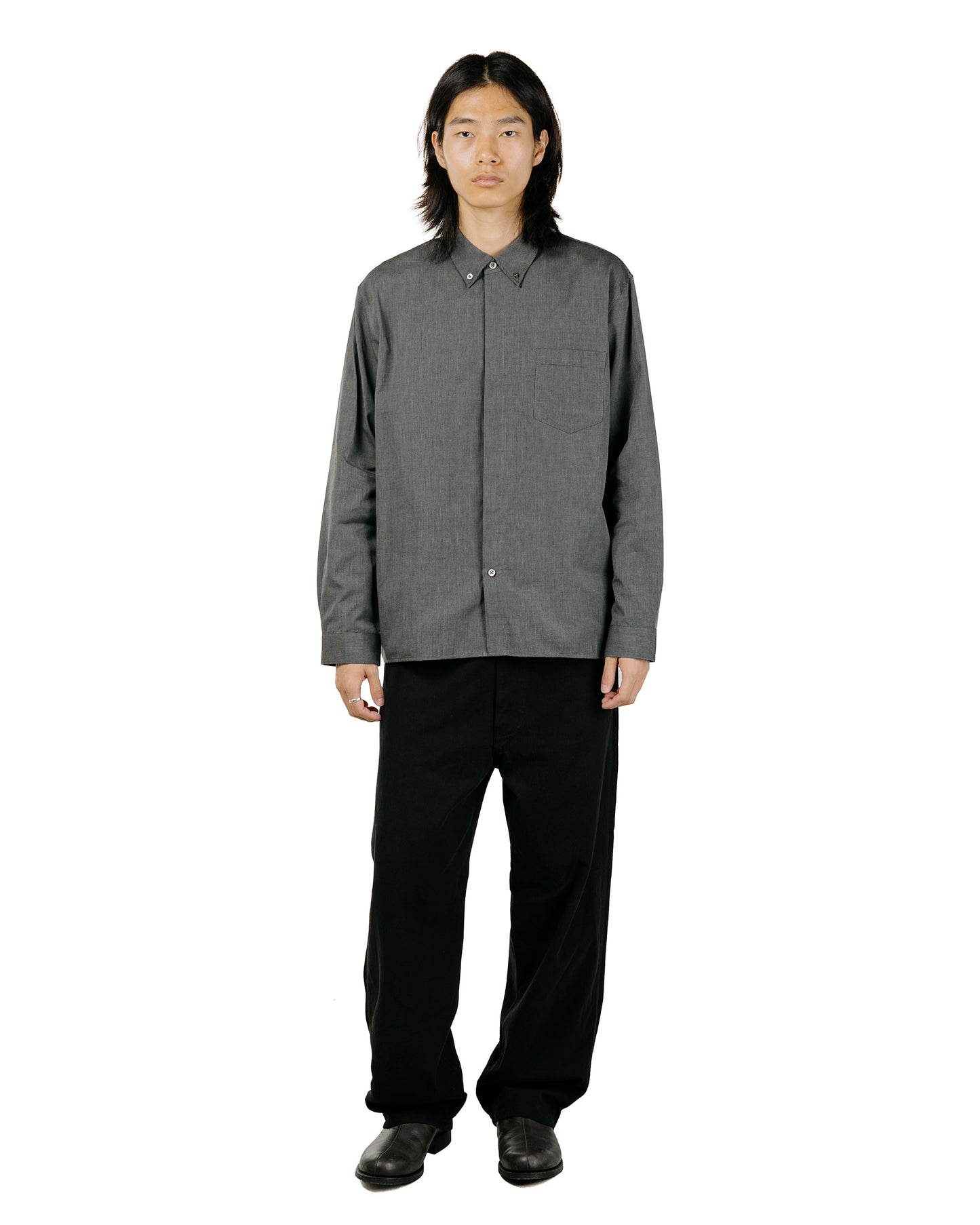 Lady White Co. Cover Button Down Coal