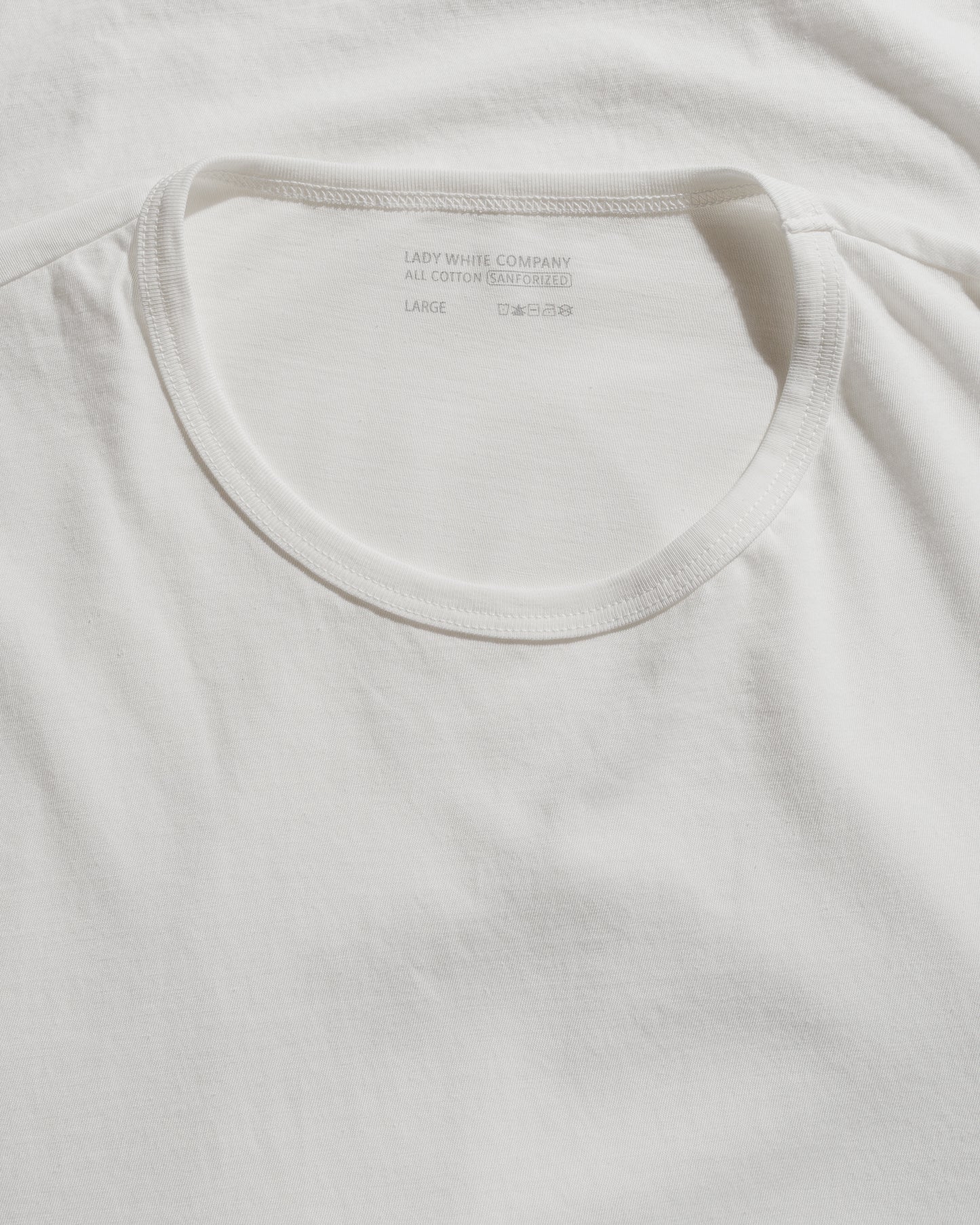 lost & found Lady White Co. Lady White Co. Binded Dry-Lite T-Shirt White