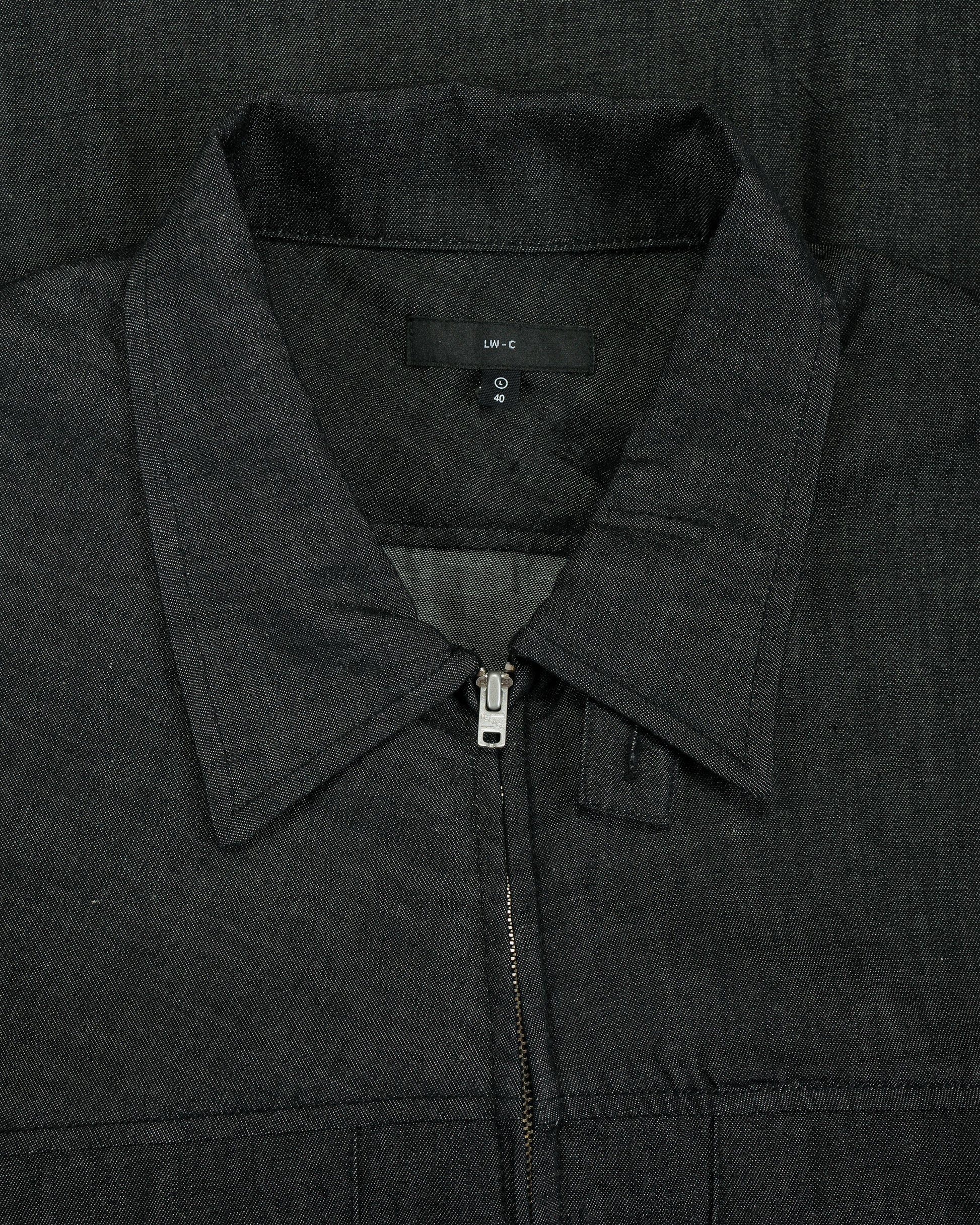 lost & found Lady White Co. Lady White Co. Joliet Zip Shirt Black Chambray