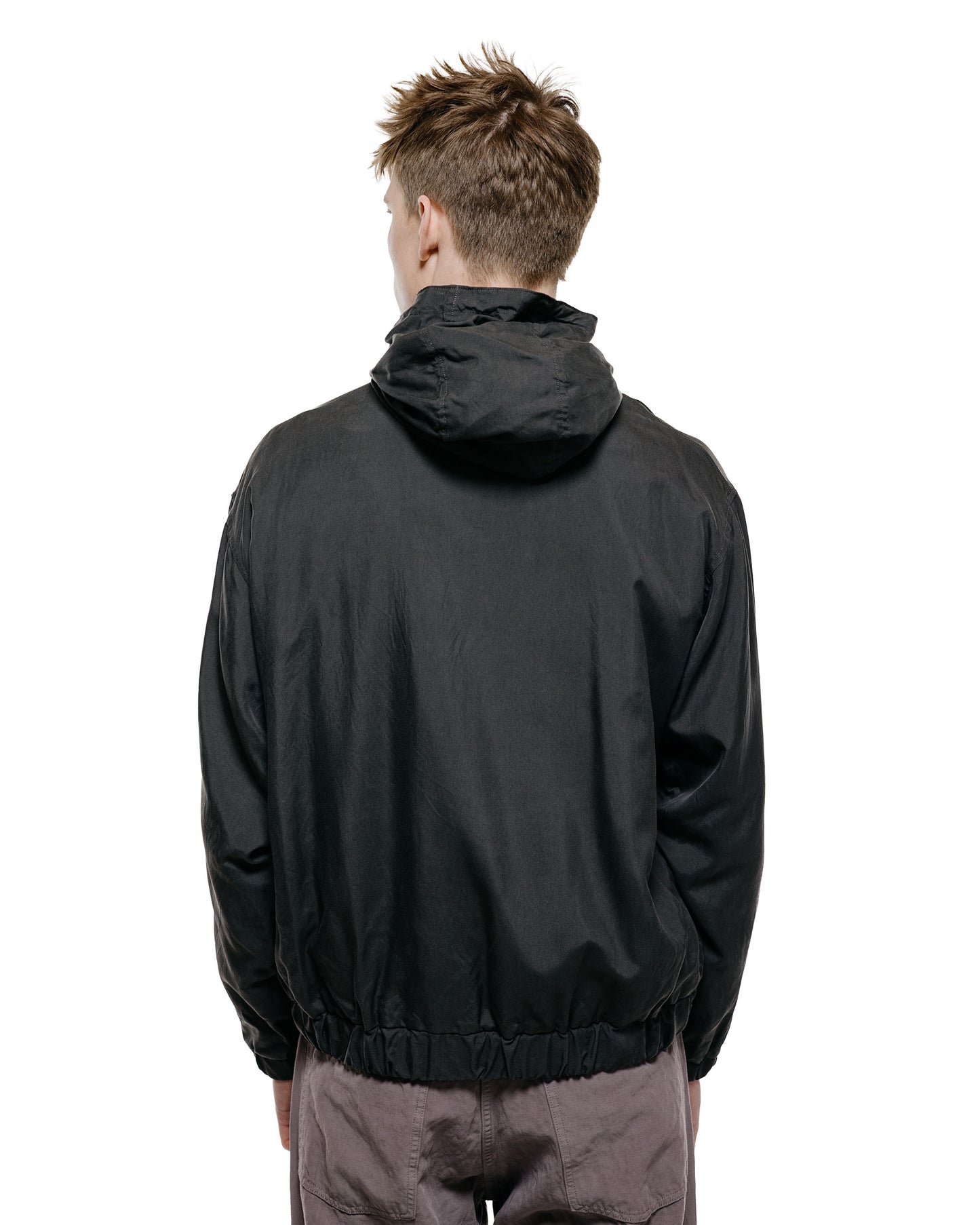 lost & found Lady White Co. Lady White Co. KAPTAIN SUNSHINE Silk Zip Jacket Faded Black