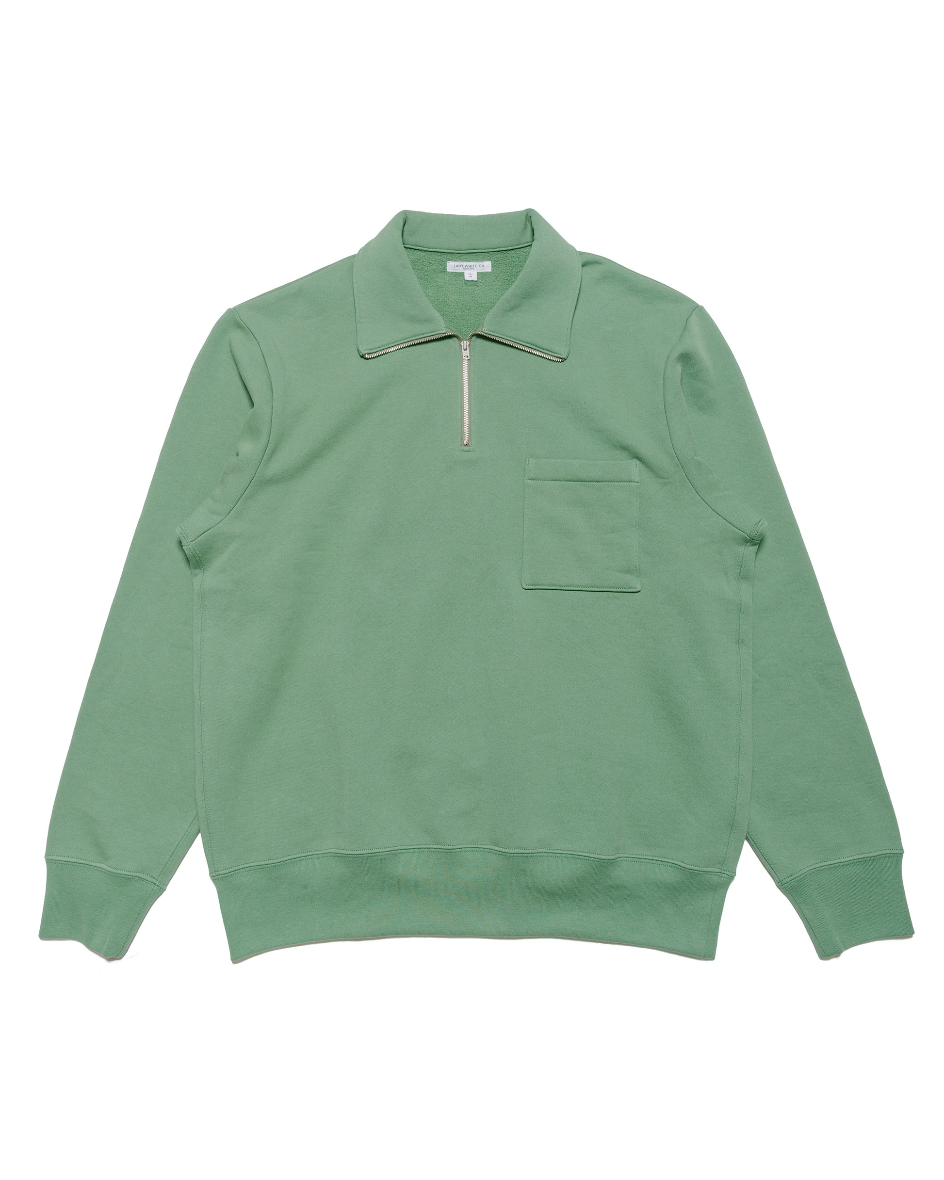 lost & found Lady White Co. Lady White Co. Lost & Found Quarter Zip Sweatshirt Faded Green