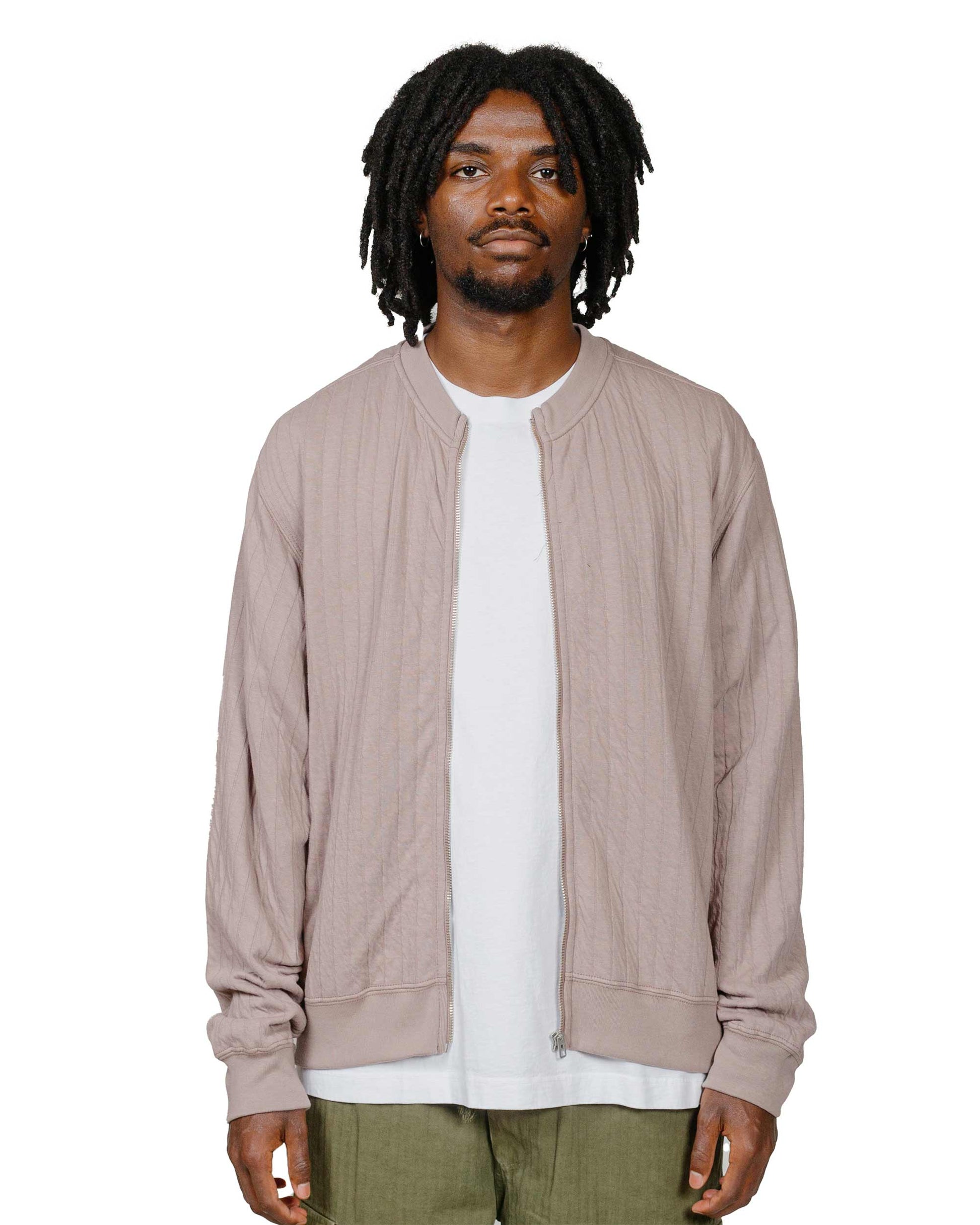 lost & found Lady White Co. Lady White Co. Quilted Zip Up Pale Purple