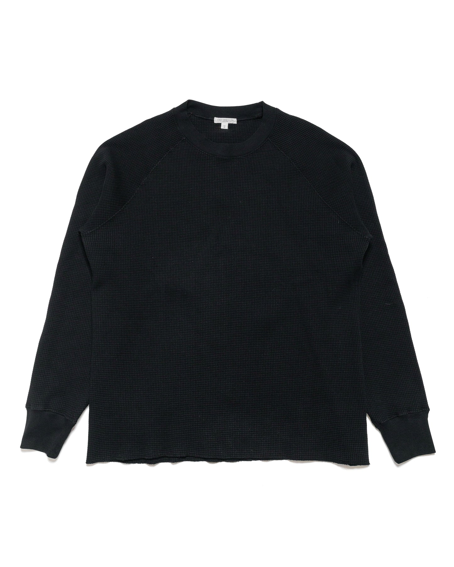 lost & found Lady White Co. Lady White Co. Raglan Thermal Black