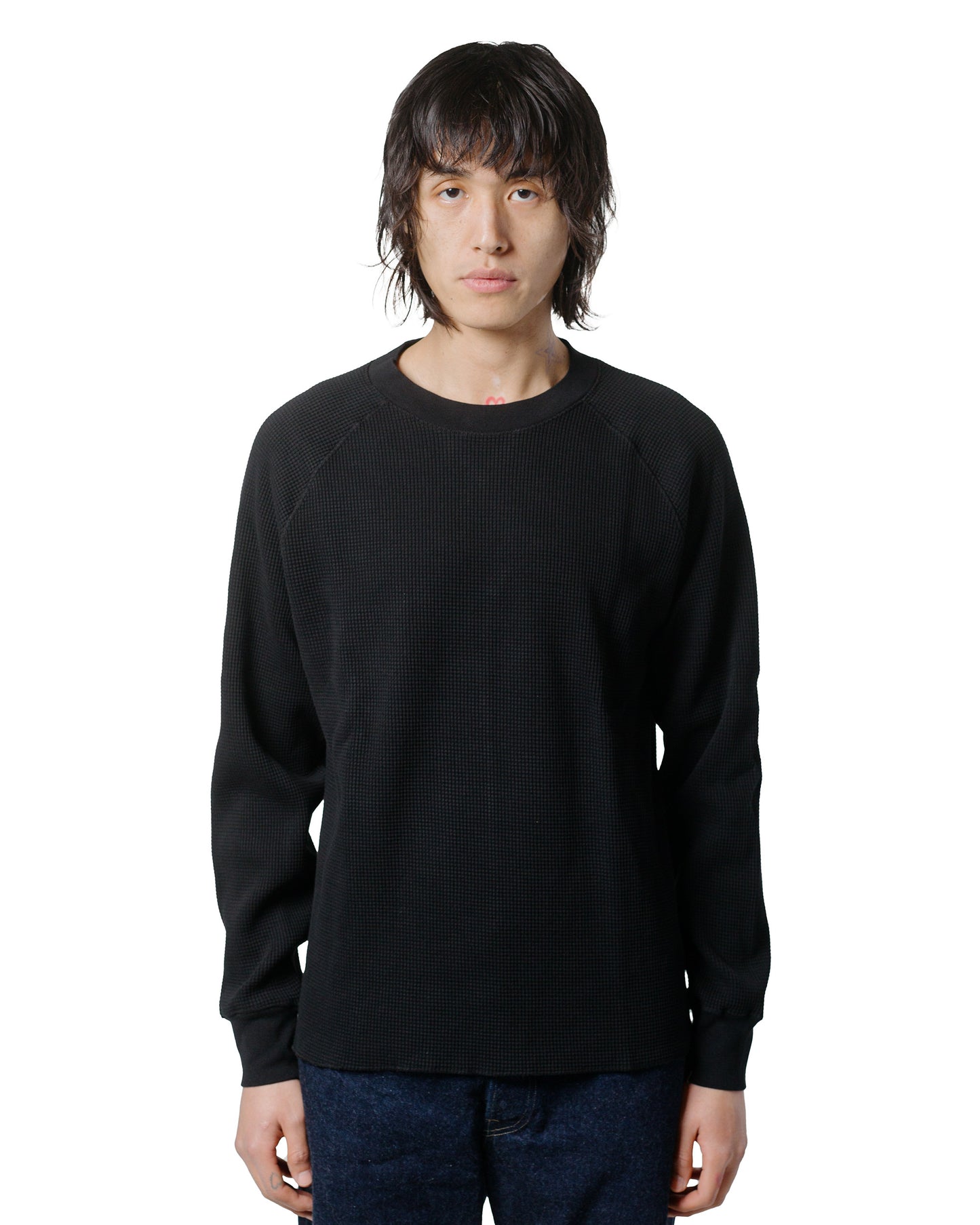 lost & found Lady White Co. Lady White Co. Raglan Thermal Black