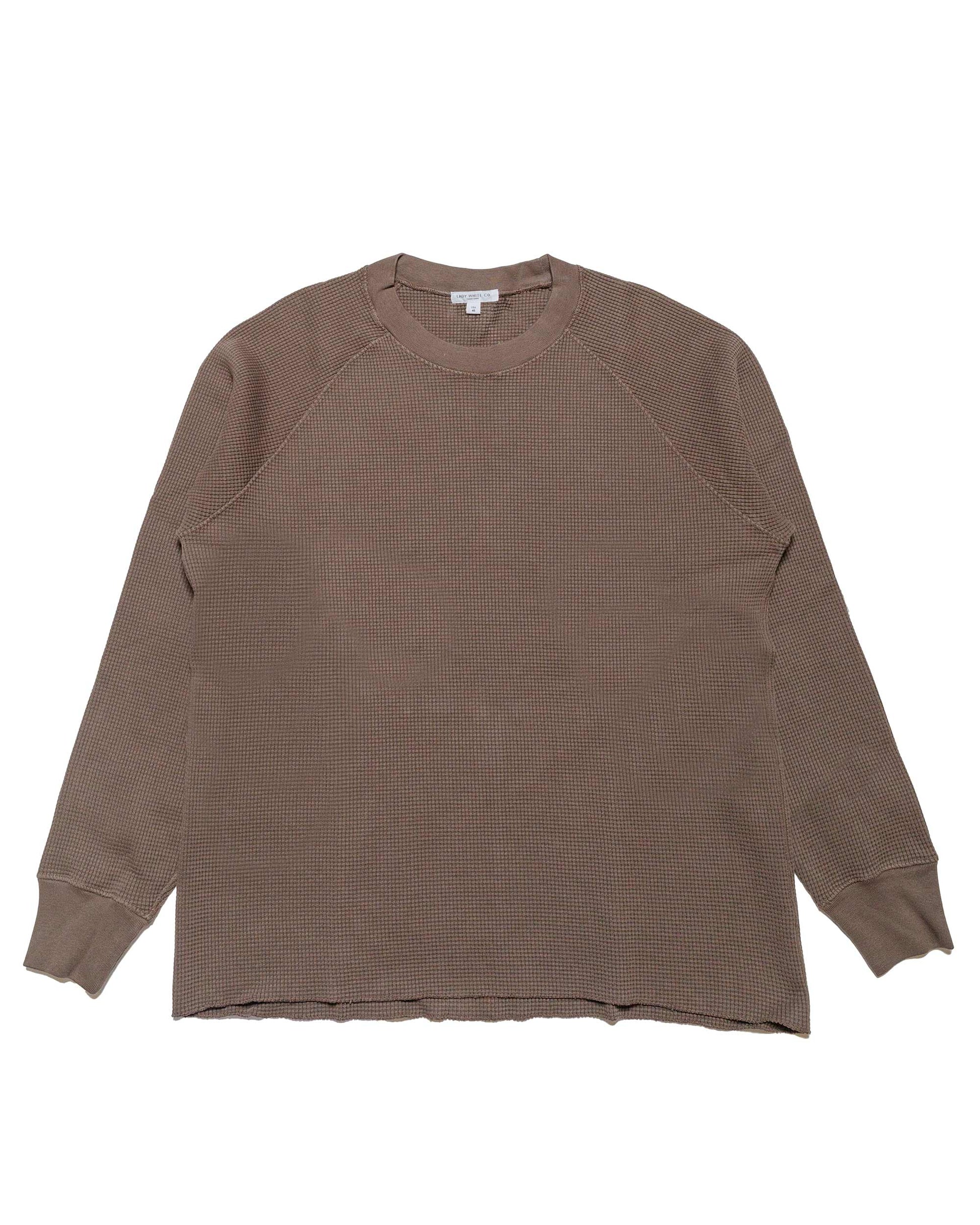 lost & found Lady White Co. Lady White Co. Raglan Thermal Deep Cement