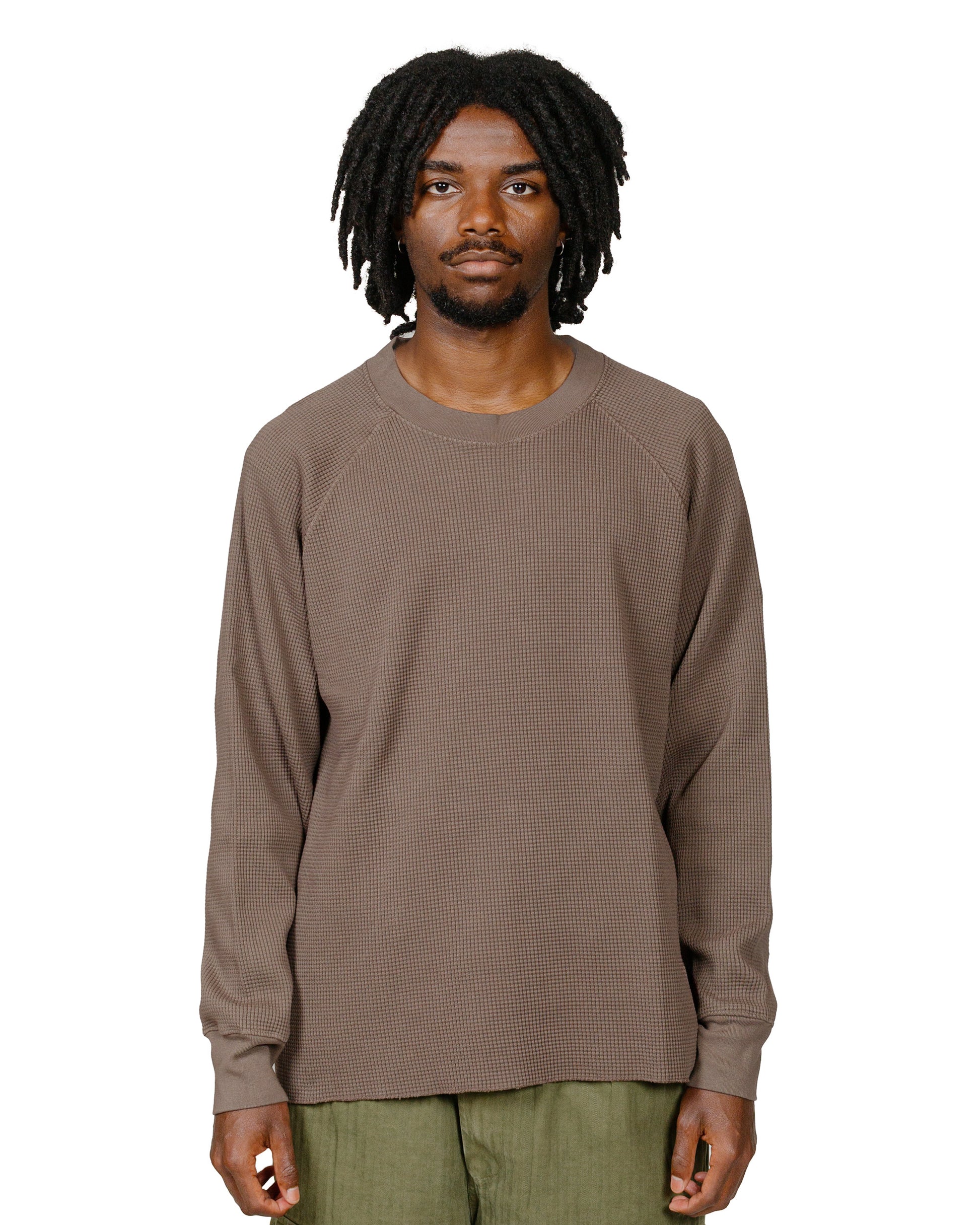 lost & found Lady White Co. Lady White Co. Raglan Thermal Deep Cement