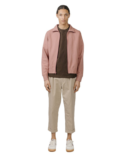 lost & found Lady White Co. Lady White Co. Textured Full Zip Deep Mauve