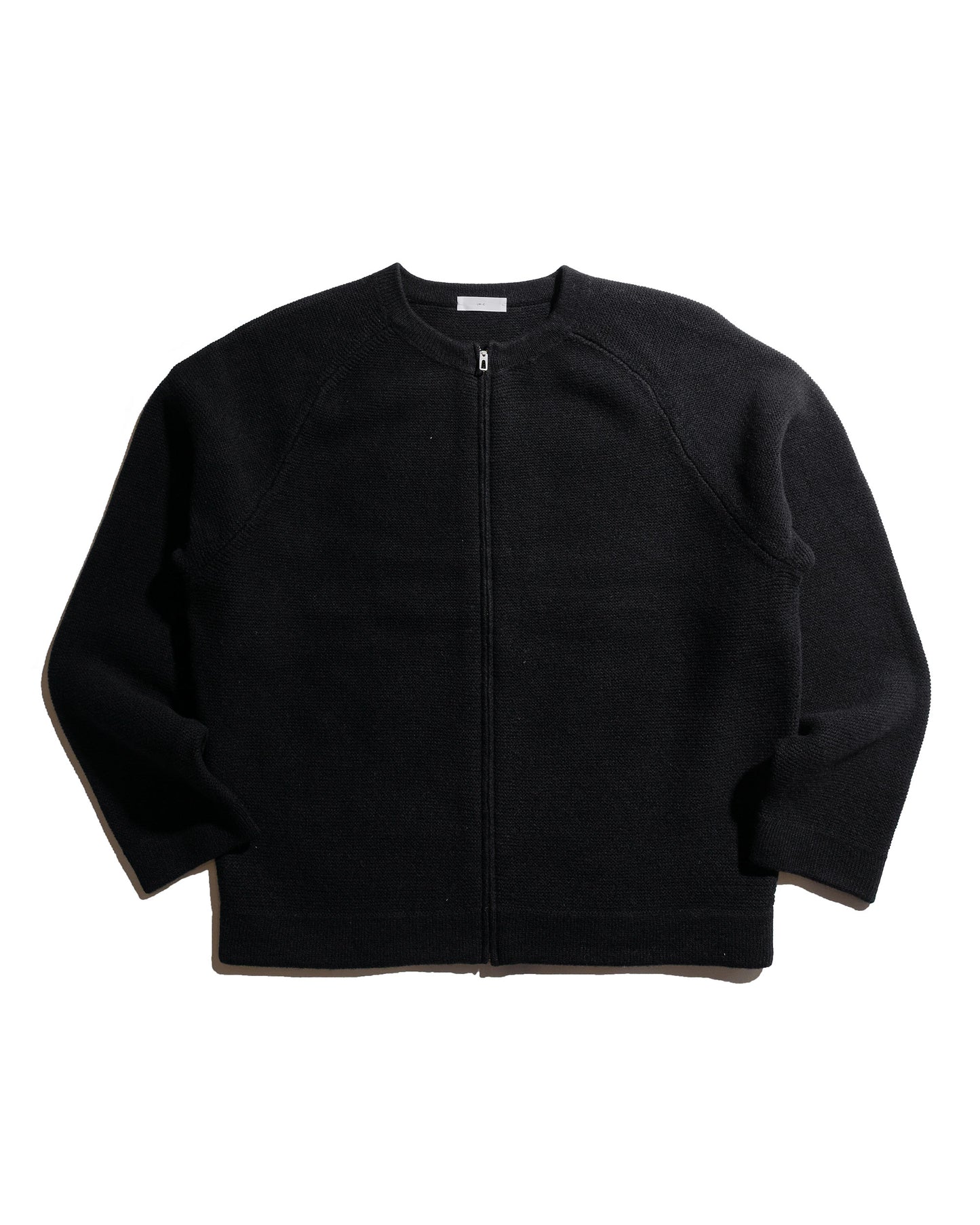 lost & found Lady White Co. Lady White Co. Wool Link Zip Cardigan Black
